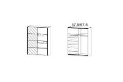 137x210x72cm + 7 polite