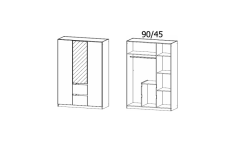 136X197X54 cm