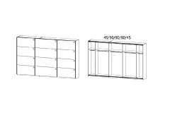 361x210x62 cm