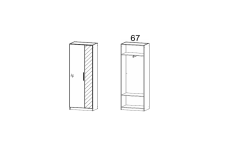 69X197X59 cm