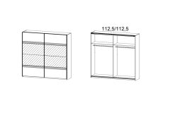 226X210X62 cm