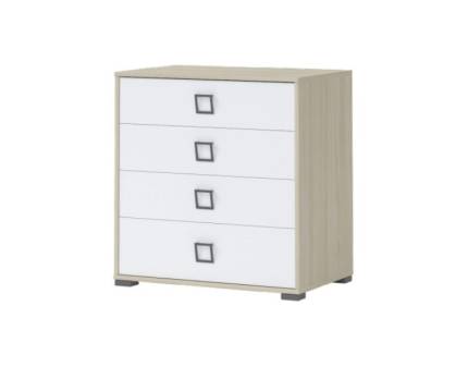 Comoda cu 4 sertare 84x89cm KIKI NATURAL