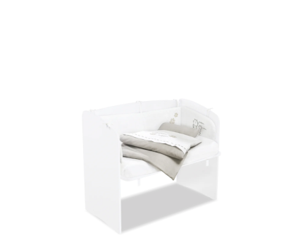 Patut lateral cu saltea (50x90cm) Anne