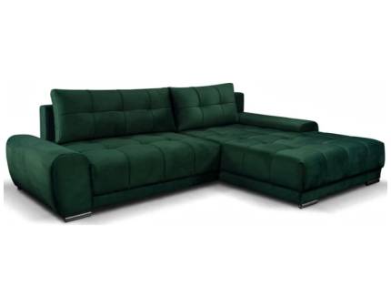 Coltar extensibil VIOLET cu lada pentru depozitare, personalizabil 290x192cm