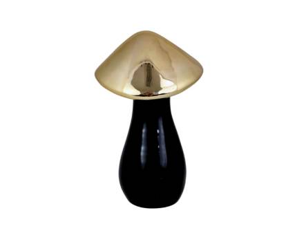 Ciuperca Mare din ceramica negru/ auriu 