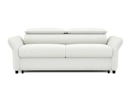 Canapea extensibila (140cm) MANZO cu tetiere reglabile, personalizabila 199x108cm 