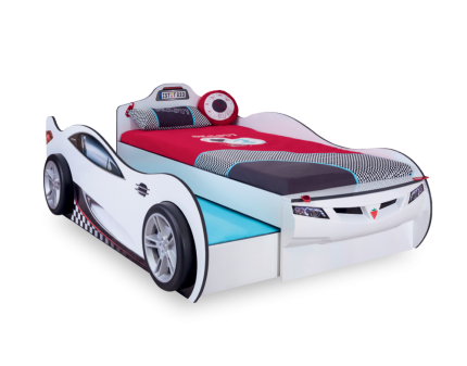 Pat alb + pat suplimentar (90x190-90x180cm) COUPE