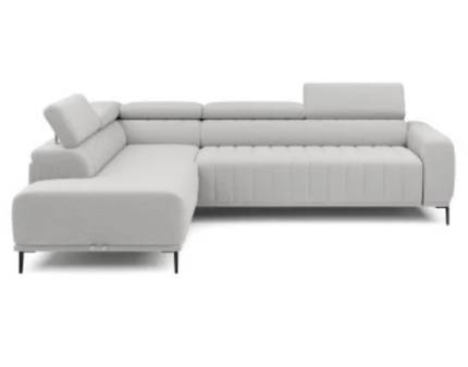 Coltar extensibil (140cm) GANDI cu lada pentru depozitare, tetiere reglabile, personalizabil 281x204cm