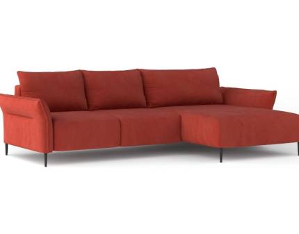 Coltar extensibil LUIS cu lada pentru depozitare, crem 255x164cm