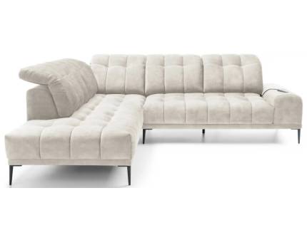 Coltar cu reglaj electric GRENADA L cu tetiere reglabile, personalizabil 276-284x226-234cm