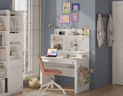 Unitate ingusta pentru birou VARIA WHITE 