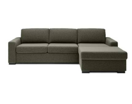 Coltar extensibil (140cm) VANILLA cu lada pentru depozitare, personalizabil 283x173cm