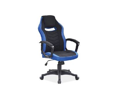 Scaun gaming reglabil pe inaltime, rotativ, cu mecanismul TILT CAMARO black / blue 