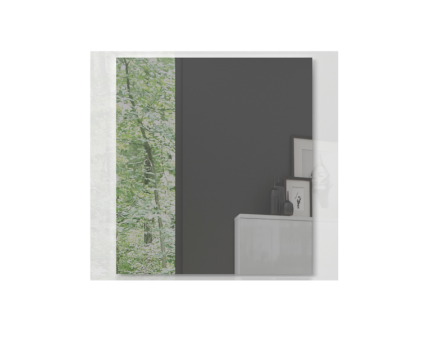 Oglinda PIANO WHITE 76x70cm alb lucios 