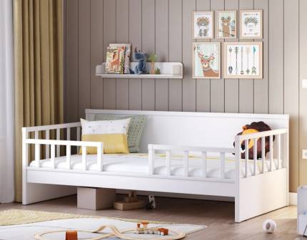 Pat fara acoperis (100x200cm) DAYBED WHITE 