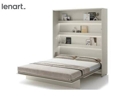 LENART BED CONCEPT BC-13 pat (180x200cm) rabatabil pe perete 191x46-228x218cm casmir