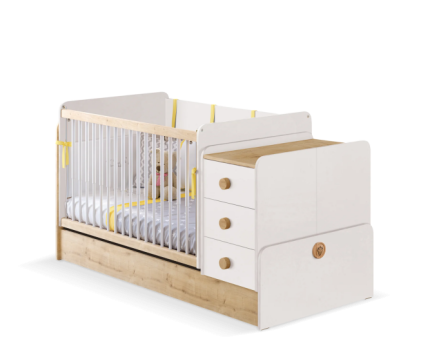 Patut transformabil (70x115-70x160cm) NATURA BABY