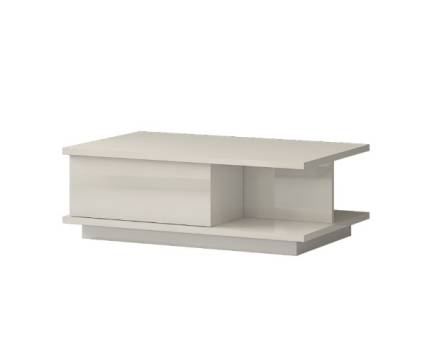 Masuta PIANO BEIGE cu sertar pentru depozitare, din PAL Egger bej lucios 104x65xH36cm