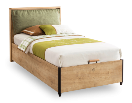 Pat cu lada (100x200cm) MOCHA 