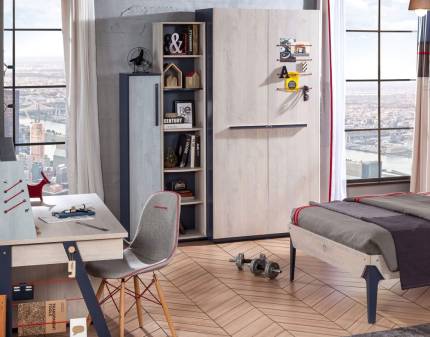 Biblioteca cu spatiu de depozitare TRIO 