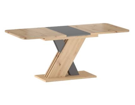 Masa extensibila EXEL ARTISAN din PAL melaminat stejar artisan cu antracit 140-180x85xH76cm