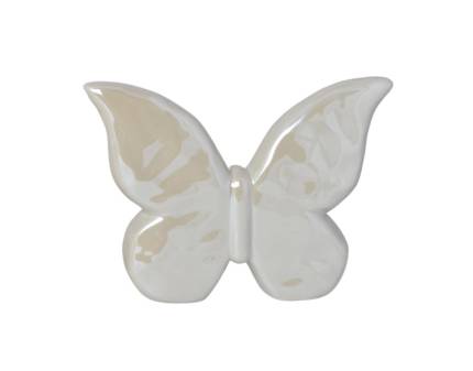 Fluture mic bej perla din ceramica Varianta 2/3