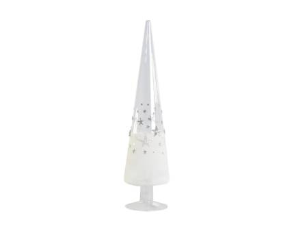 Decoratiune brad alb 7x7x25cm