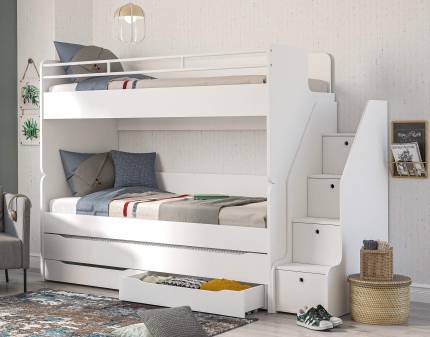 STUDIO WHITE (nr.1) - Sistem modular cu pat supraetajat