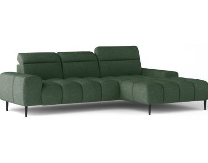 Coltar GIANO S cu tetiere reglabile, personalizabil 273x175cm