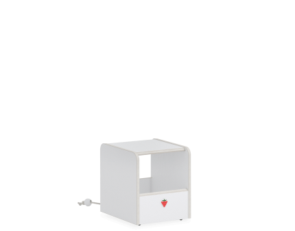 Taburet cu spatiu de depozitare jucarii MONTES WHITE 