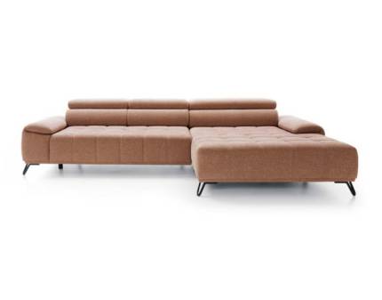 Coltar cu reglaj electric PALLADIO S cu tetiere relabile, personalizabil 322x183cm 