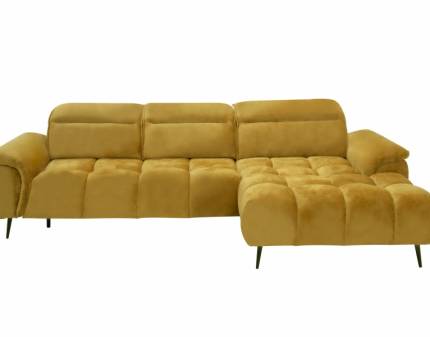 Coltar cu reglaj electric MONTANA MINI cu tetiere reglabile, crem 276x185cm