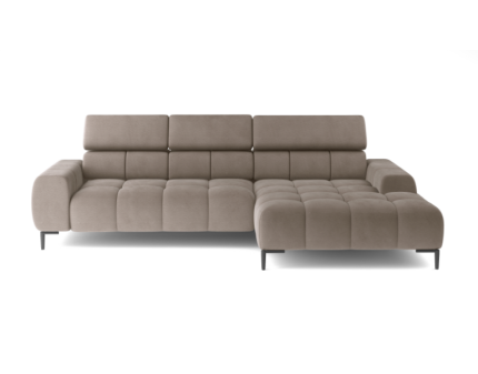 Coltar cu reglaj electric PLAZA S cu tetiere reglabile, personalizabil 270x177cm