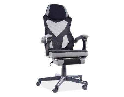 Scaun de birou gri / negru Q-939 