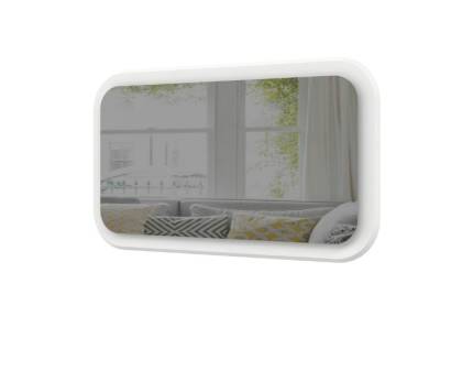 Oglinda GALET 127x74cm alb mat cu LED 