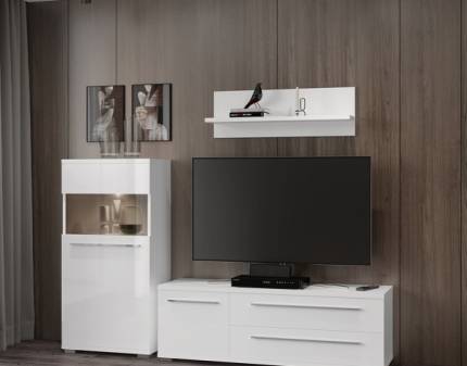 Set living 3 PIANO WHITE 