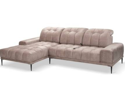 Coltar cu reglaj electric GRENADA MINI cu tetiere reglabile, personalizabil 283x175-183cm