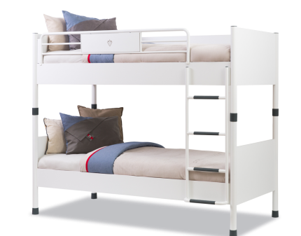 Pat supraetajat alb (90x200cm) WHITE 