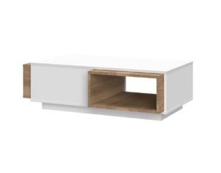 Masuta ALL ROOM CONCEPT din PAL Egger nuc Pacific + alb mat 167x40xH45cm