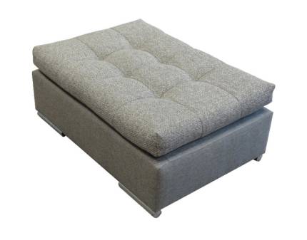 Taburet HUGO X cu picioare crom, personalizabil 100x70xH42cm