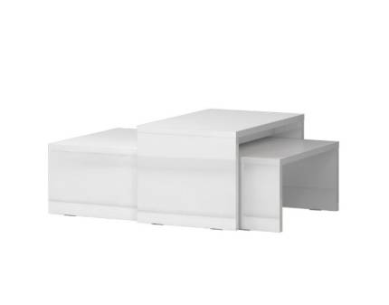 Masuta PIANO WHITE din PAL Egger alb lucios 102x60xH28cm