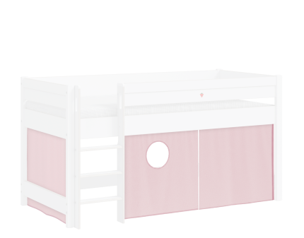 Cortina roz pentru pat inalt MONTES NATURAL 