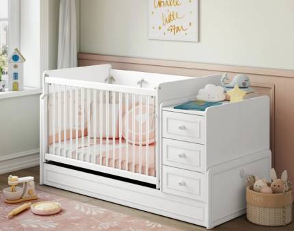 Patut transformabil (70x115-70x160cm) ROMANTICA BABY