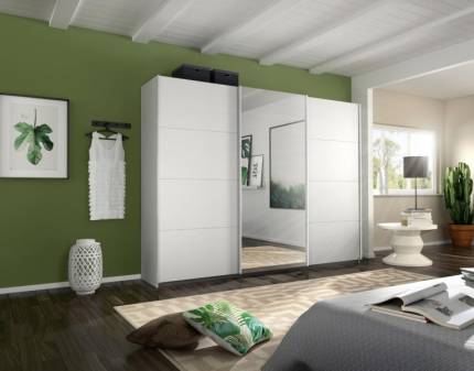 Dulap alb alpin/oglinda 203x229x62cm KULMBACH