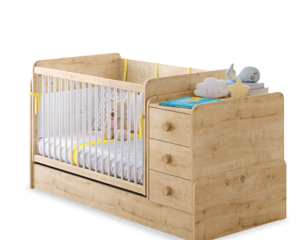  Patut transformabil (75x115-70x160cm) MOCHA BABY